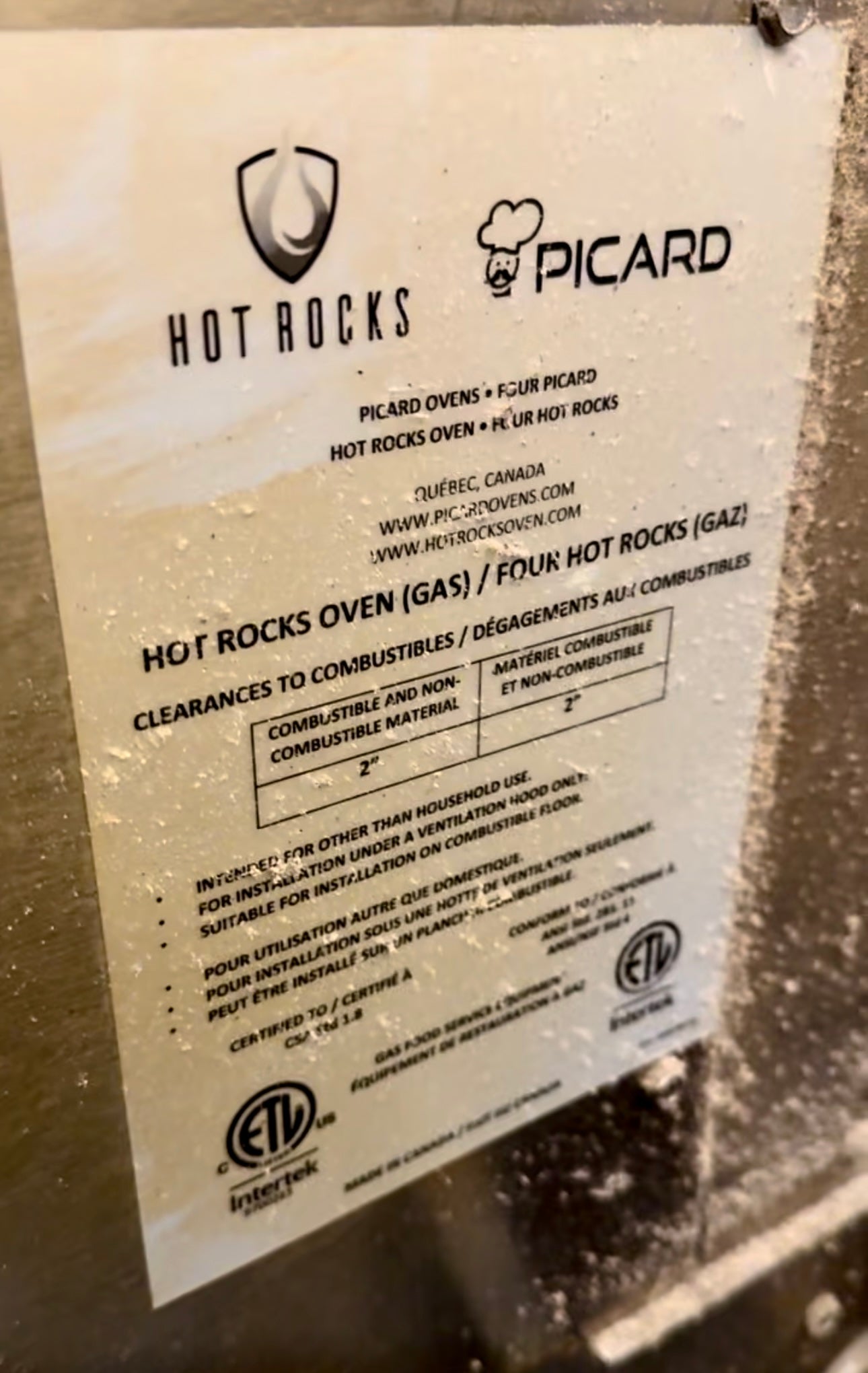 Hot Rock HR7033 Conveyor Stones Pizza Oven Year 2021