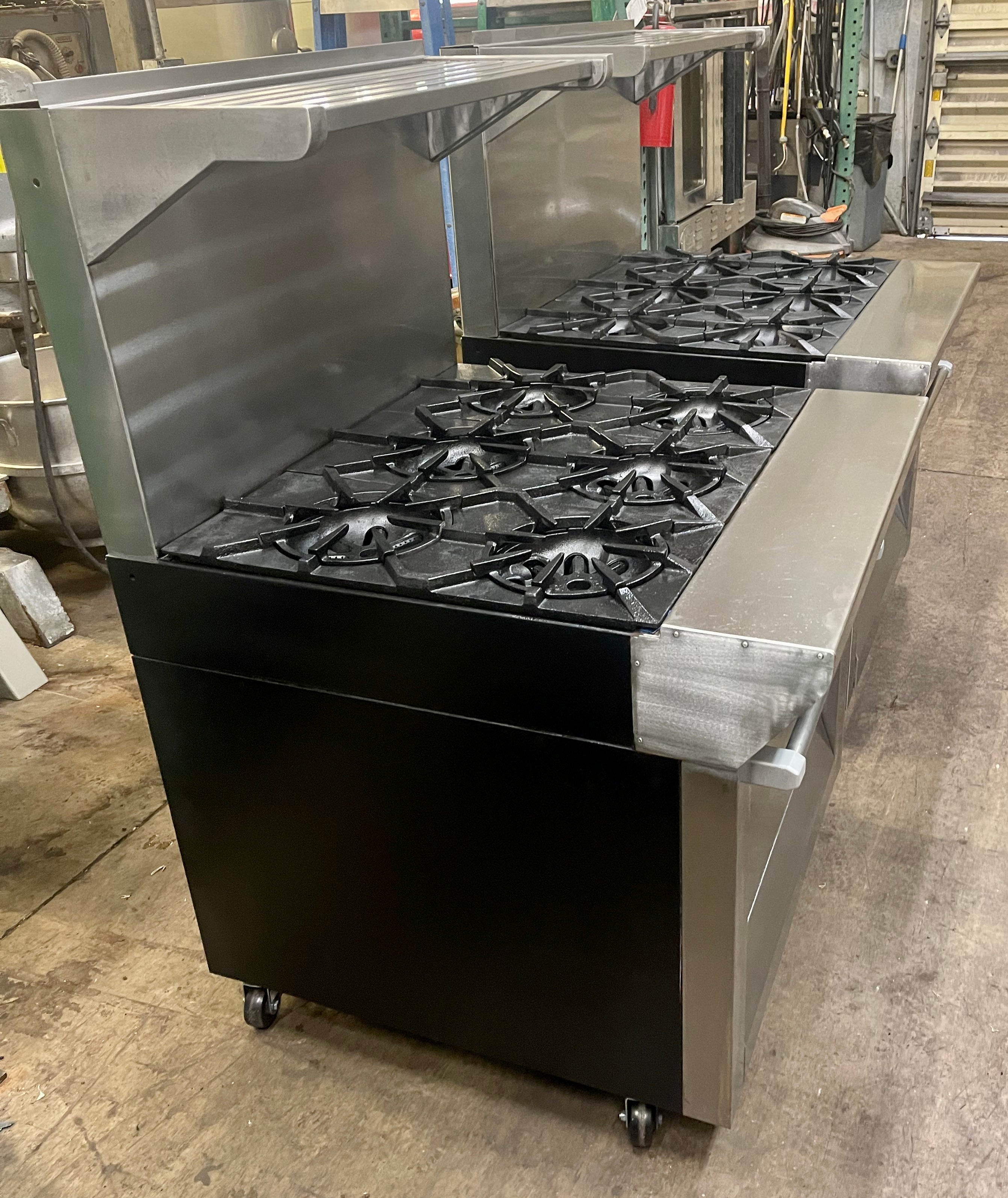 Garland reconditioned 6 burner with convection oven